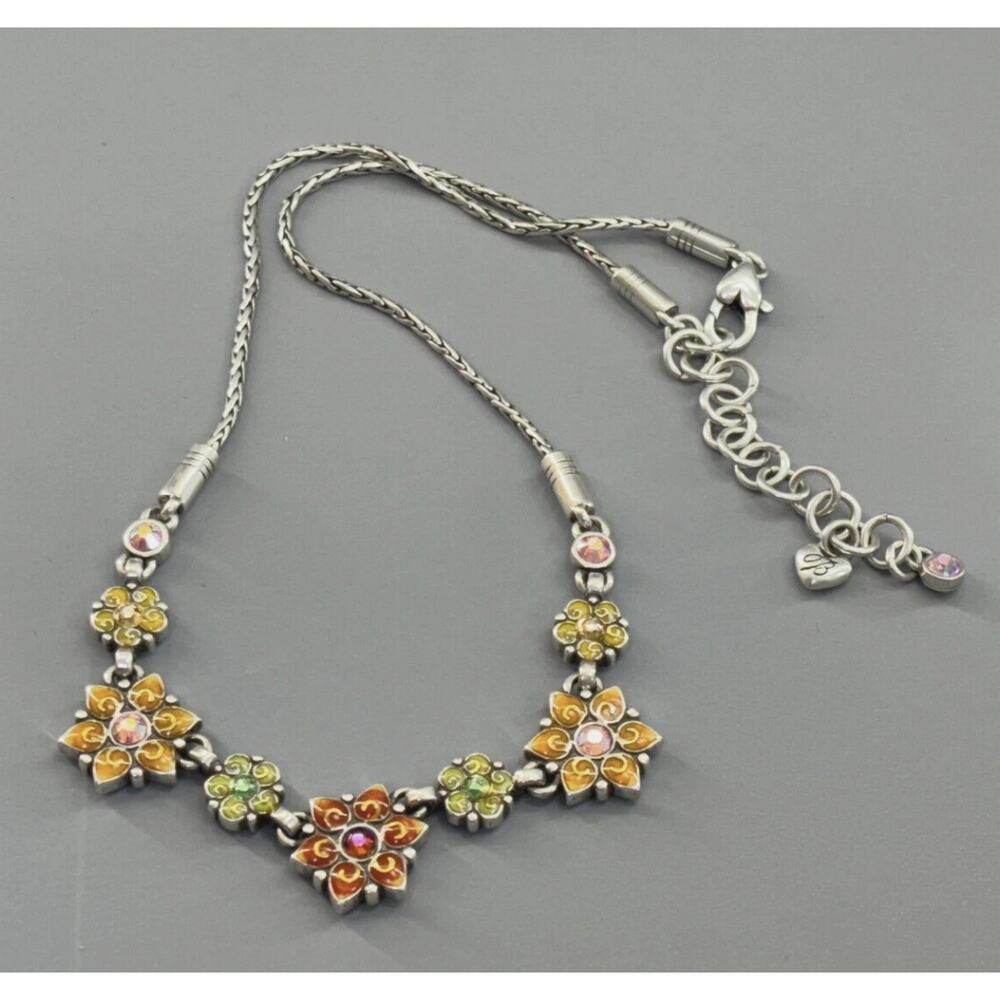 Brighton Garden of Eden Flower Necklace & Earring Set Lot- Retired, Rare